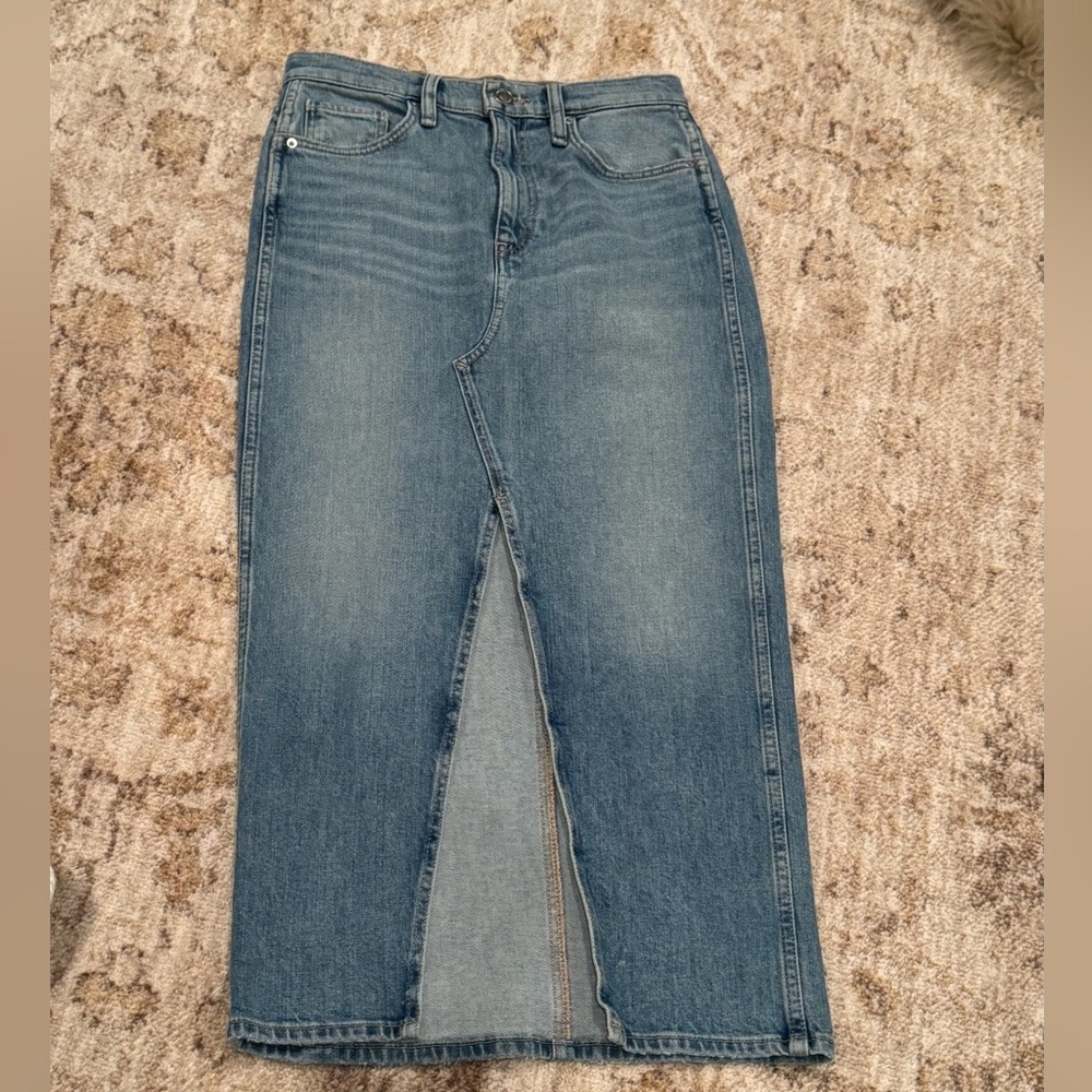 HUDSON Reconstructed Denim Skirt – Size 26 – Offshore Wash NWT - Picture 7 of 7